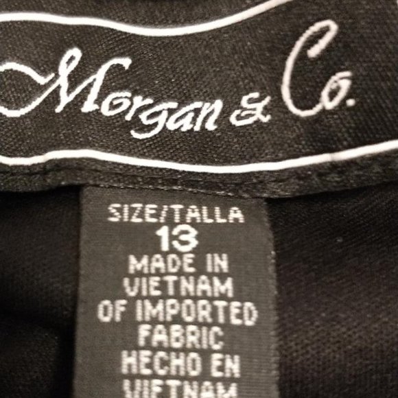 Morgan Company Black and  TEAL Size 13  with  straps  social event dress. - Picture 3 of 4